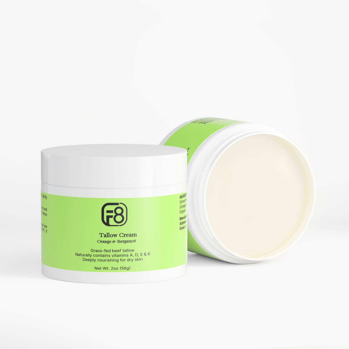 Fortune-8 Grass-Fed Tallow Face & Body Cream | 2 oz
