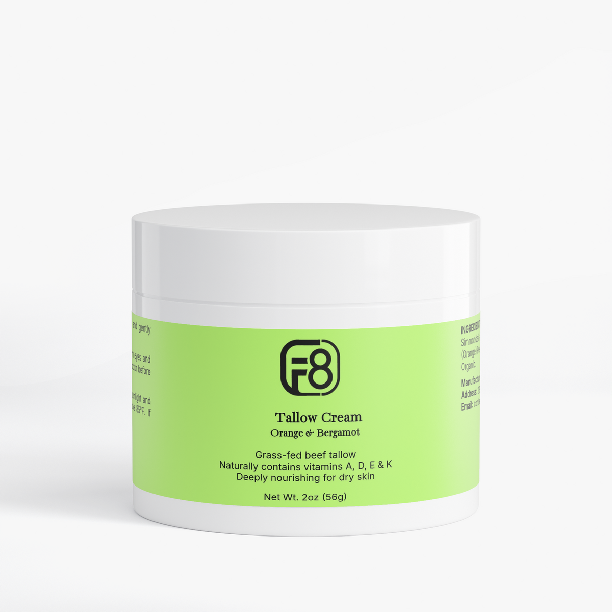 Fortune-8 Grass-Fed Tallow Face & Body Cream | 2 oz