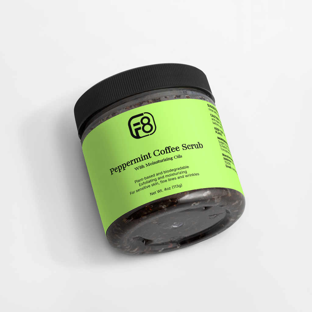 Fortune-8 Peppermint Coffee Body Scrub – 4 oz