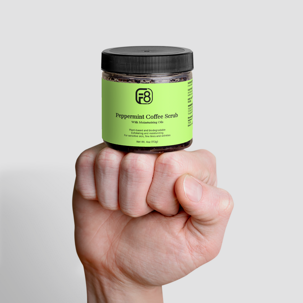 Fortune-8 Peppermint Coffee Body Scrub – 4 oz