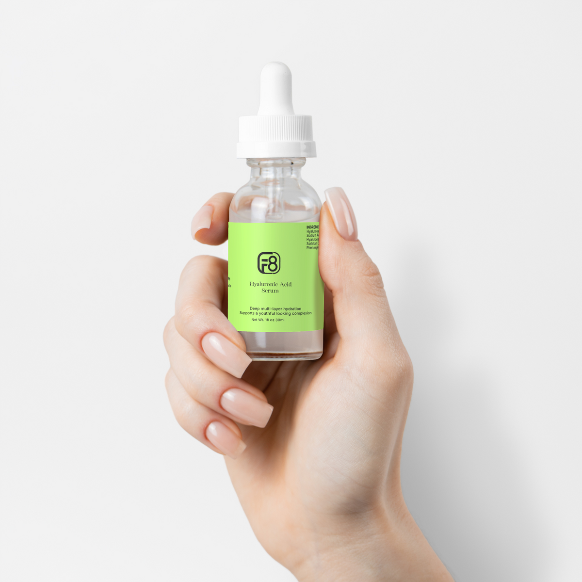 Fortune-8 Hydro-Glow Hyaluronic Acid Serum – 30 mL